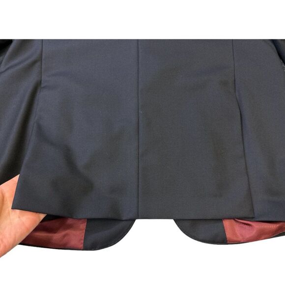 Oliver Wicks Wool Blazer in Navy Blue Tailored in Europe Platinum 140s Size 44R - Picture 5 of 15